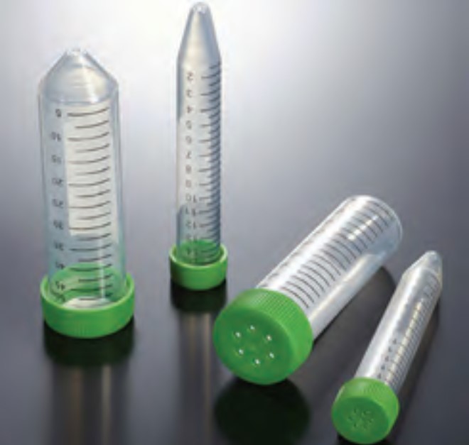 Bioreactor Tubes, 15ml, Vented 
MOC: Polypropylene
Packed in Re-sealable bag